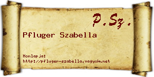 Pfluger Szabella névjegykártya